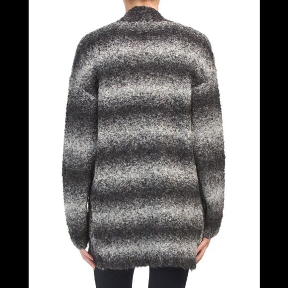 Rachel Zoe Dye Striped Open Cardigan with pockets - Picture 2 of 8